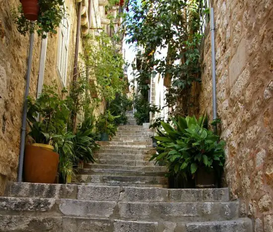 Stepped street in Dubrovnik