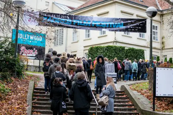 Line outside Zagreb Film Festival
